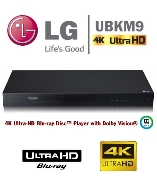 ULTRA HD 4K PLAYER LG-UBKM9 Dolby Vision® (Đầu Phát Đĩa Blu-ray 4K)                                                                                                                                     